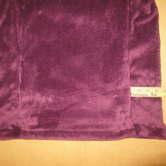 Lands’ End Quarter-Snap Purple Fleece Pullover | Size Medium Tall (10–12) - Picture 5 of 13